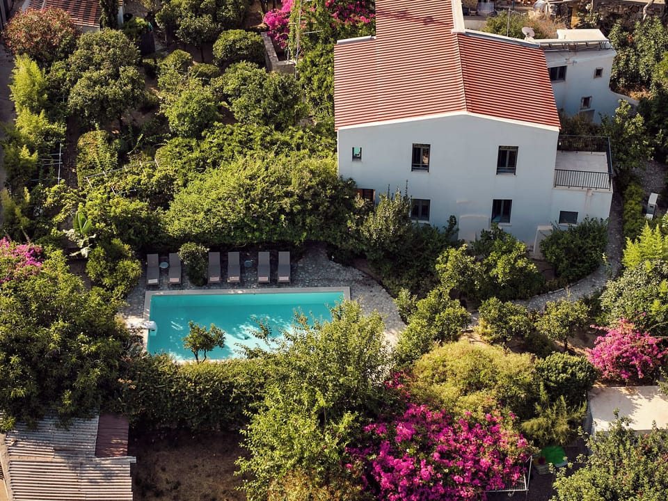 Bird's Eye View from the outdoor pool surroundings. 