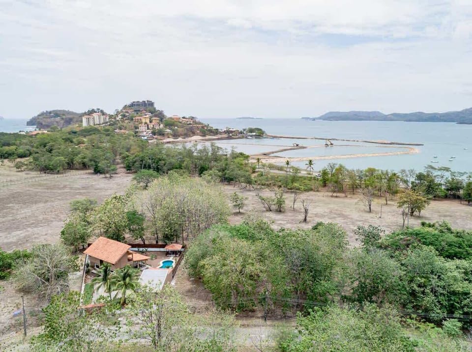 Aerial view flamingo marina