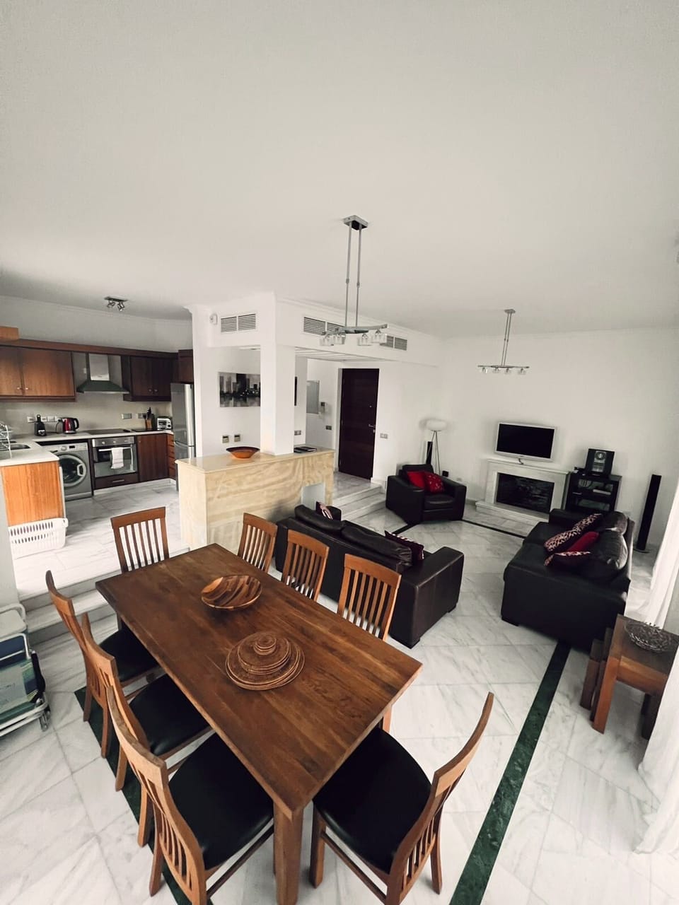 Open Plan Living area with dining
