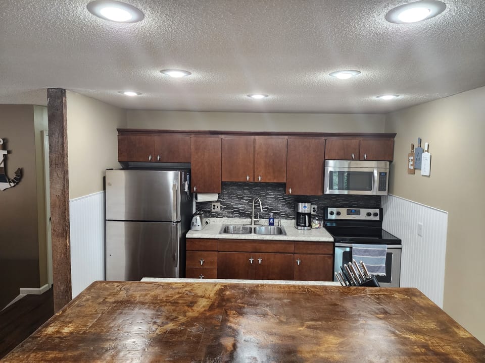 Fully stocked kitchen