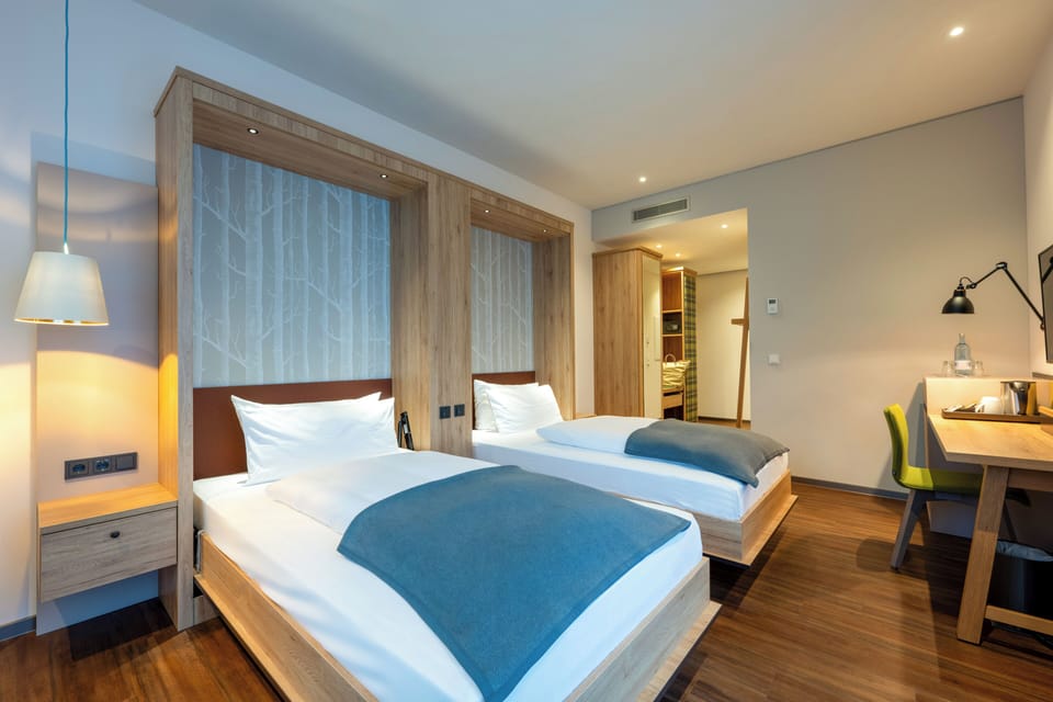 Standard Double Room | Hypo-allergenic bedding available, in-room safe, desk, laptop workspace