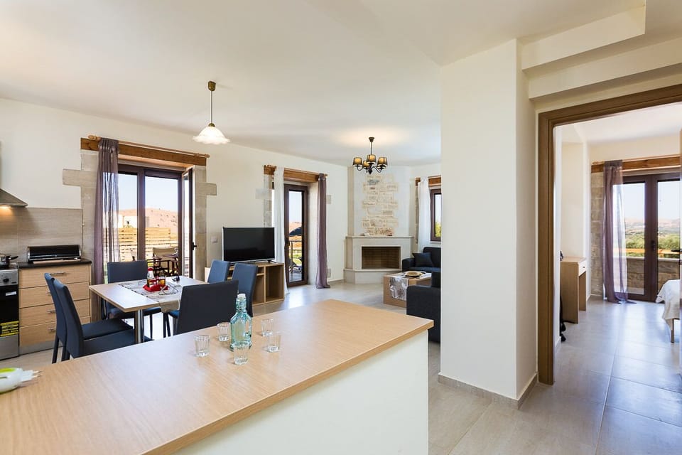 The villa is decorated in light colours!