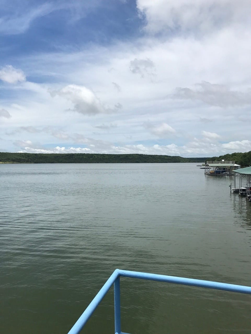 Dock view, looking West towards Ceder Creek