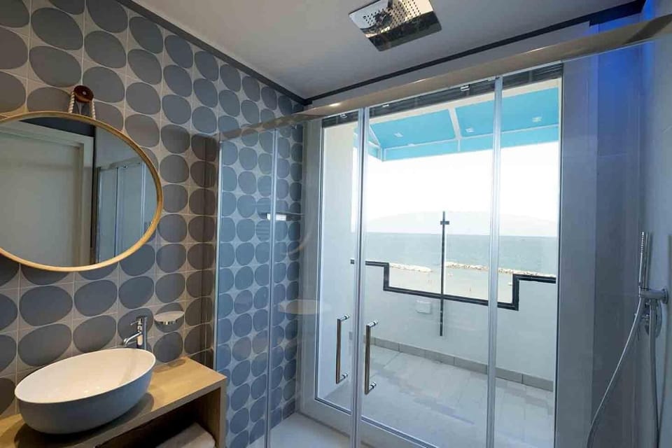 Shower, rainfall showerhead, hair dryer, bidet