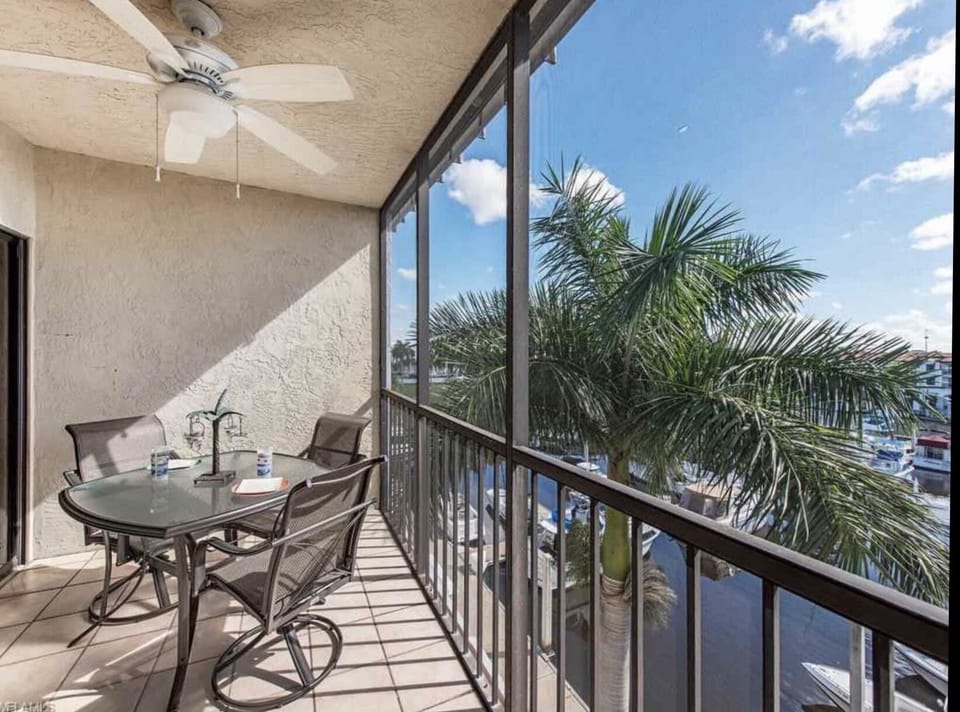 Full eat in screened Lanai with Waterfront View