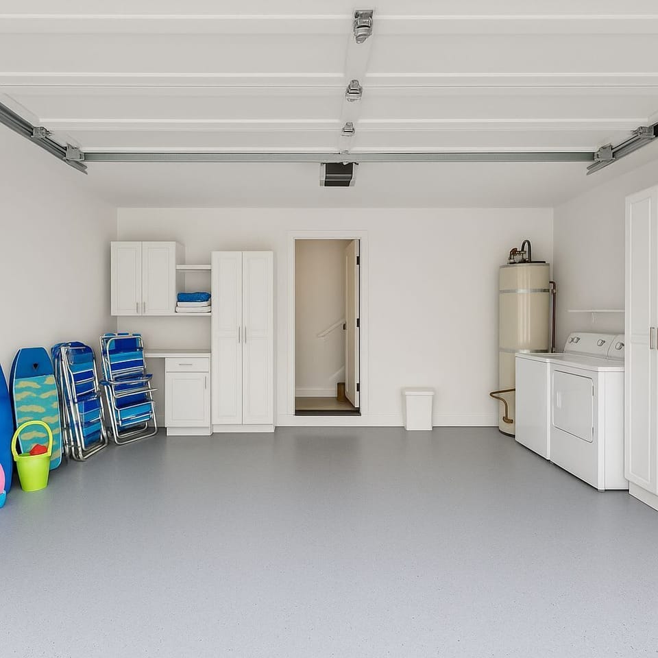 garage with washer & dryer