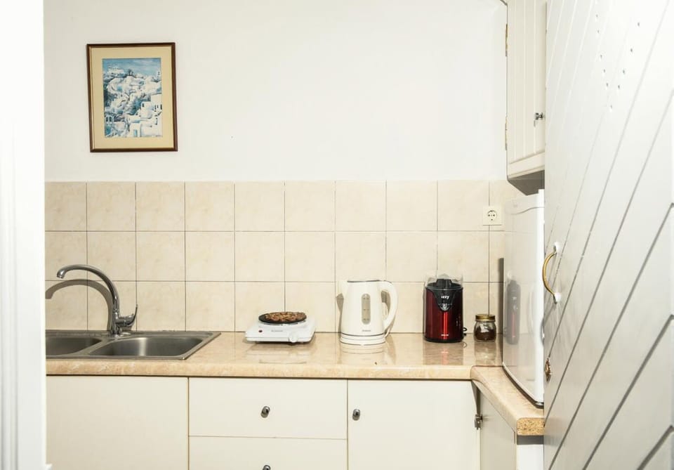 IATIS PANORAMA | Private kitchenette | Fridge, coffee/tea maker, electric kettle, toaster