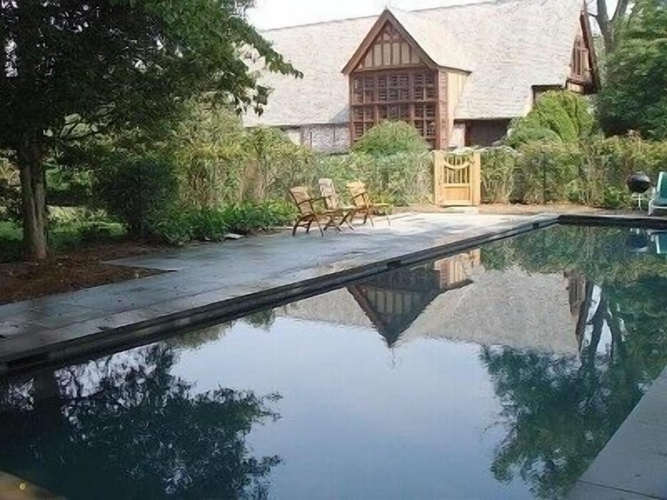 50' heated, salt water gunnite pool
