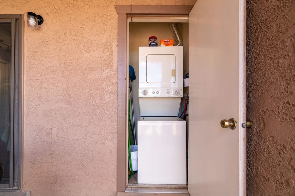 Private laundry with supplies