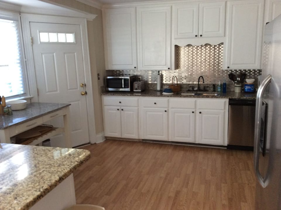 Fully stocked and spacious kitchen