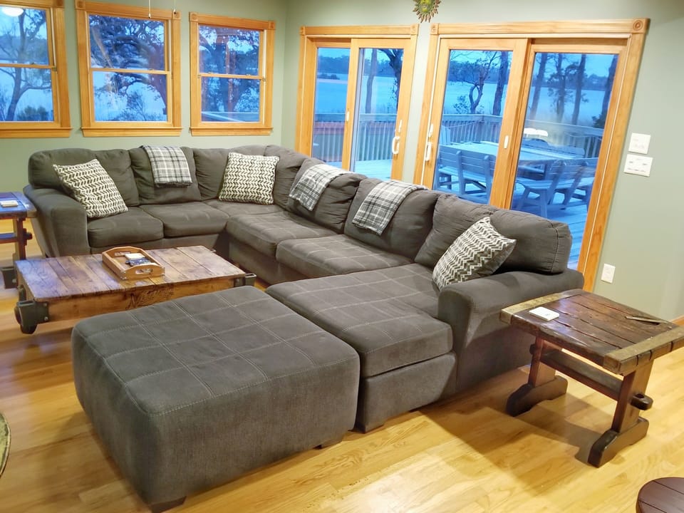More than adequate seating to relax and watch tv