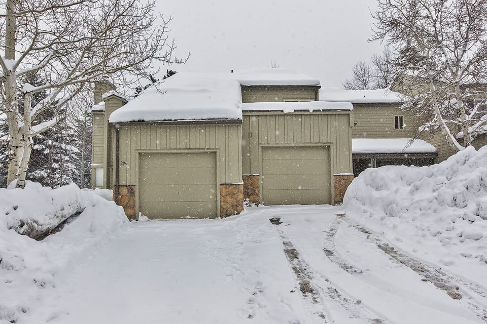 outside in winter