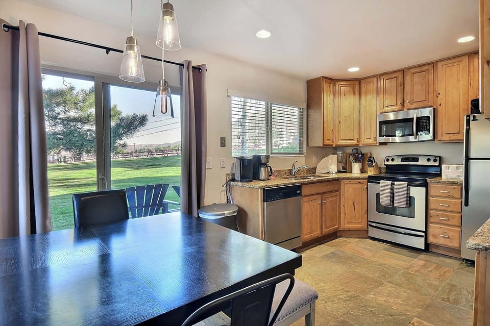 kitchen and dining