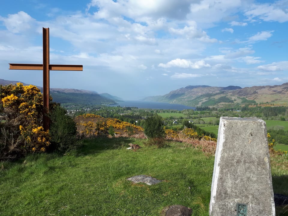 Local view of Loch Ness overlooking the village, a lovely walk close by.