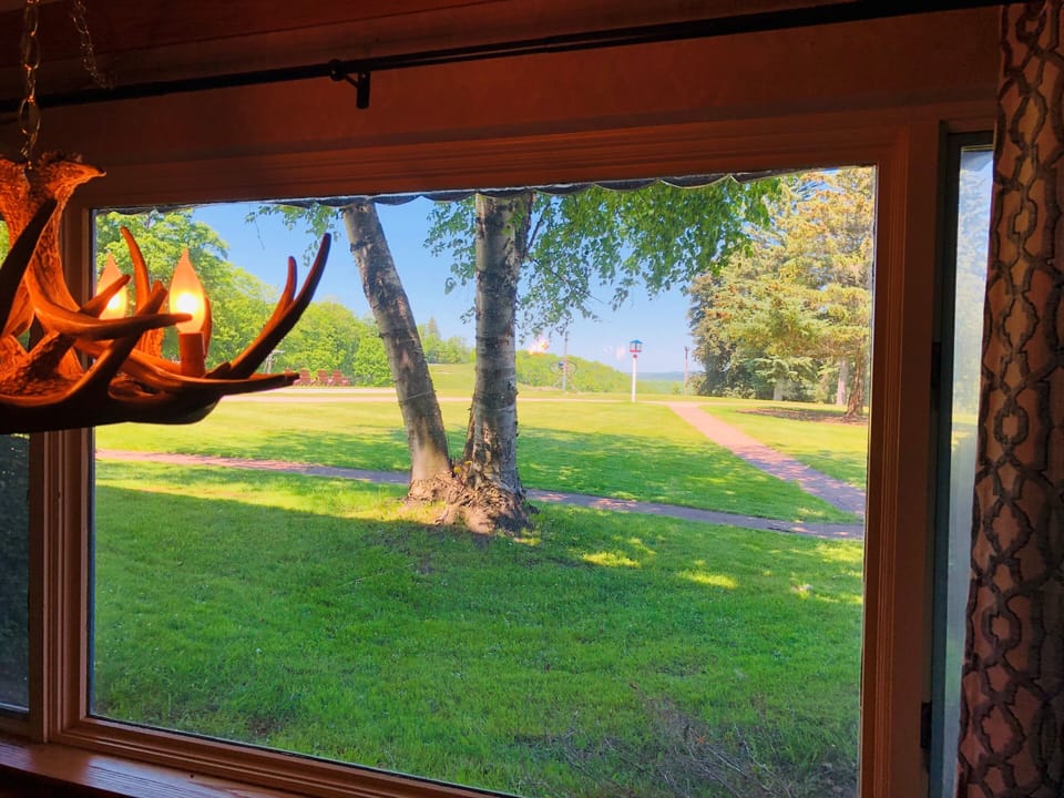 Amazing view of the valley/ski hill and just steps from pool, lodge, golf course