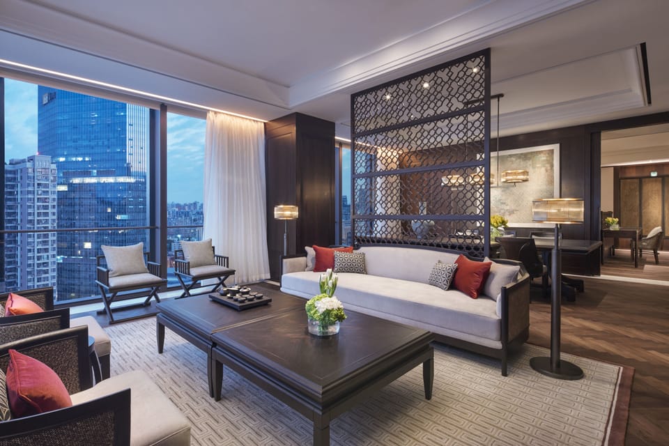 Executive Suite (Andaz) | Living area | 65-inch LCD TV with cable channels