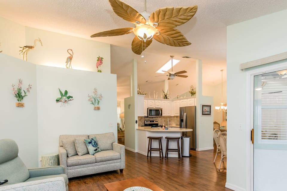 View of Living Room and Kitchen