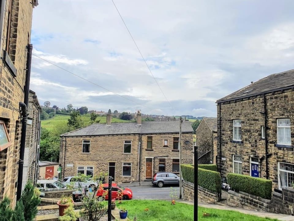 The lovely traditional Yorkshire street is laid to lawn.