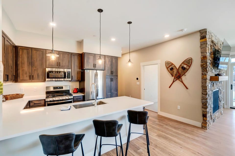 Open kitchen area