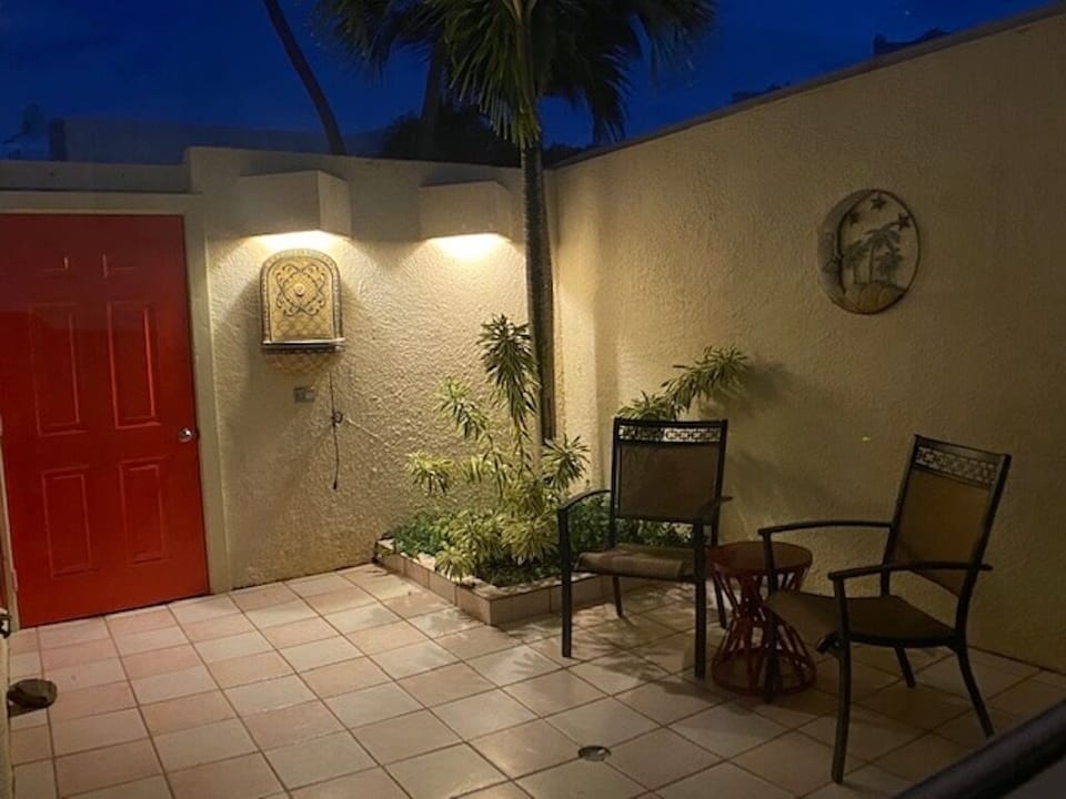 Private courtyard entrance to villa.