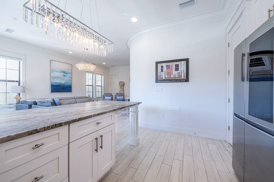 Kitchen Bar & Living Room