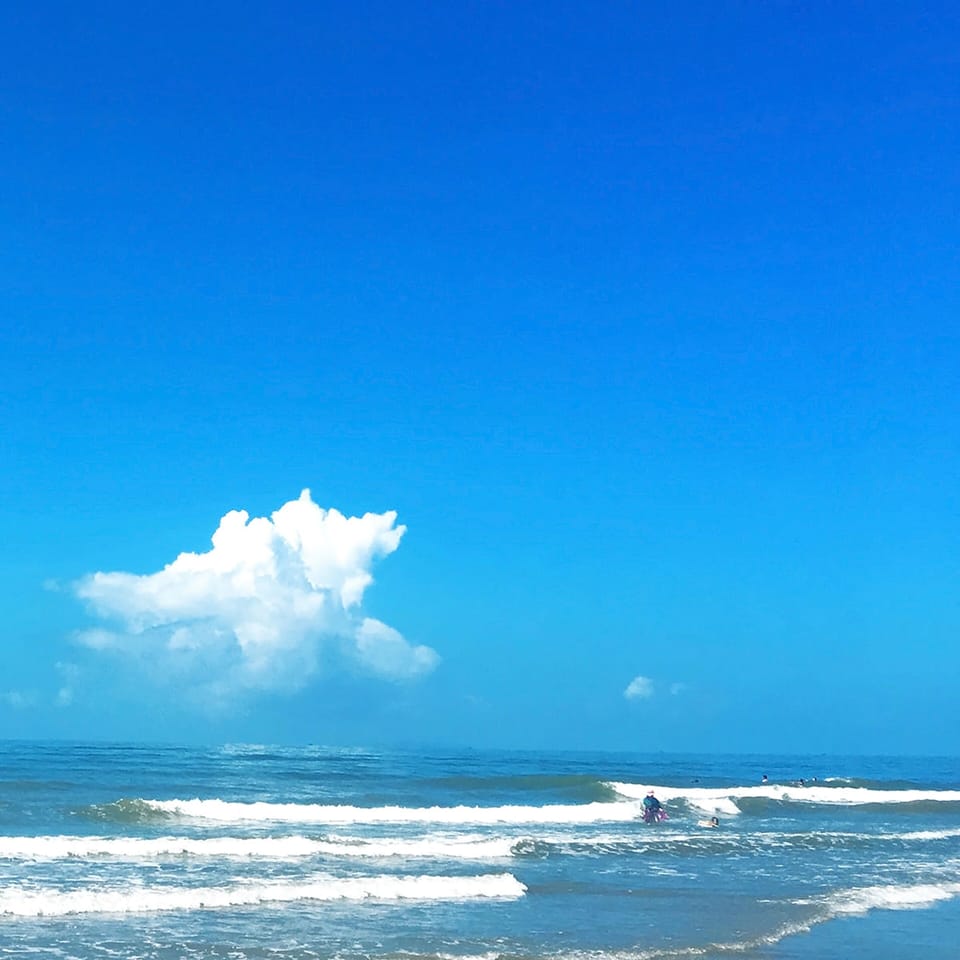 On the beach