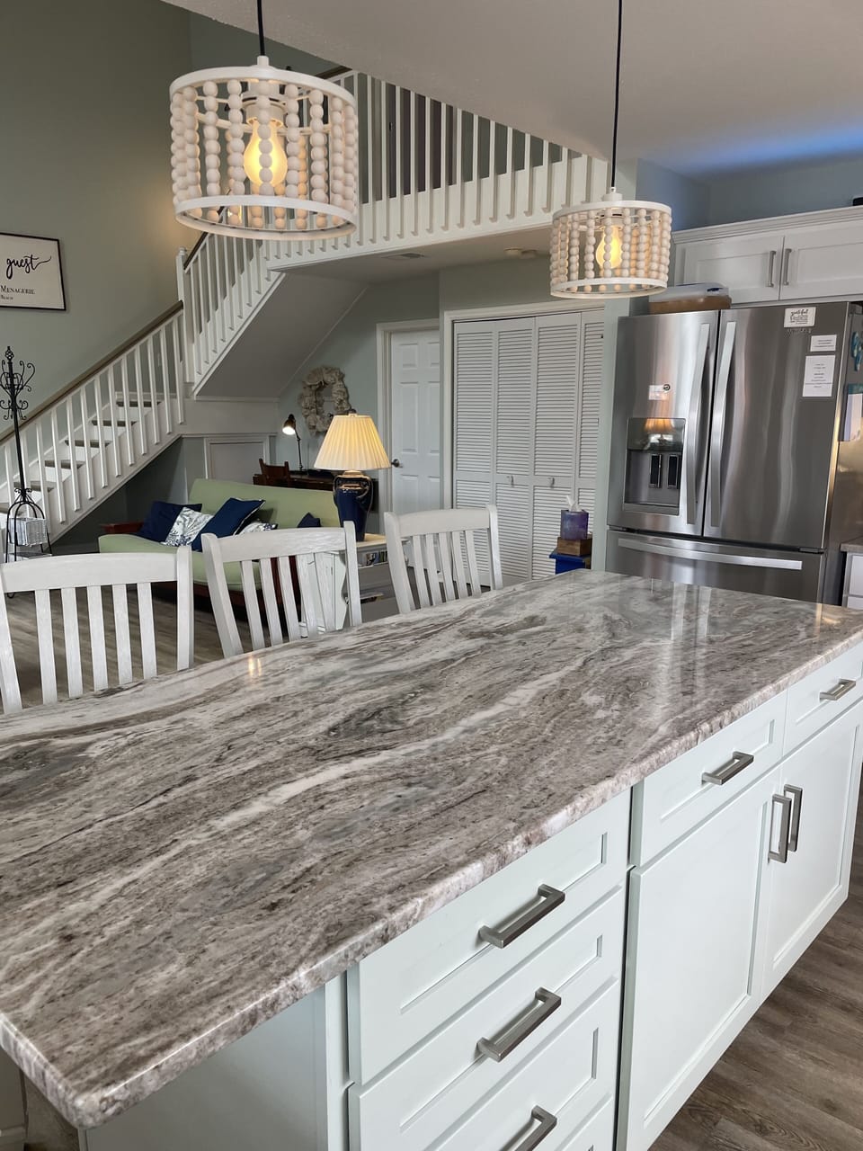 Kitchen island.