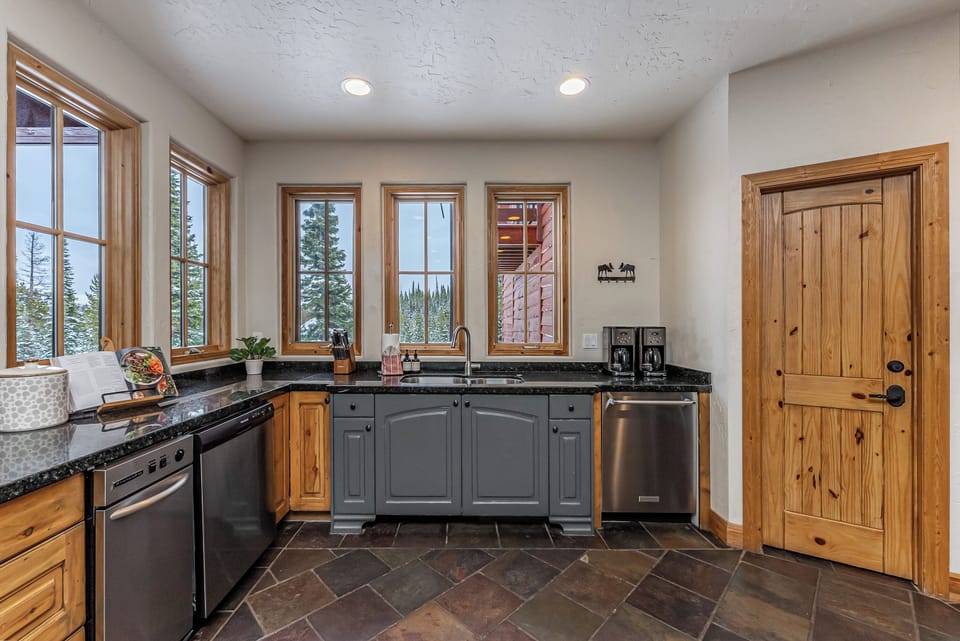 Spacious chef's kitchen on main level
