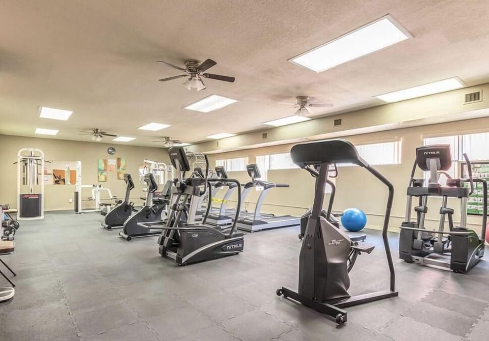 Fitness room second floor of clubhouse