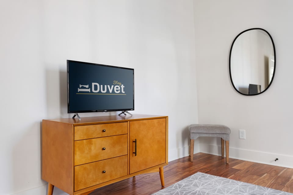 Queen Bedroom with Smart TV