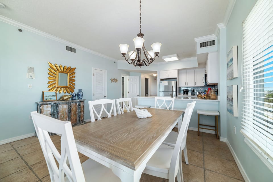 Large dining table for entertaining