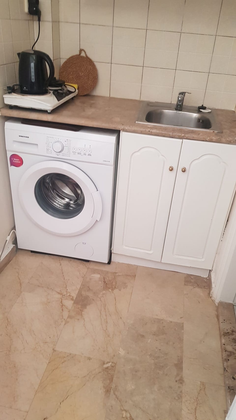 Two Bedroom Studio for 2 adults and 2 children (Sea View) | Private kitchen | Fridge, stovetop, coffee/tea maker, electric kettle