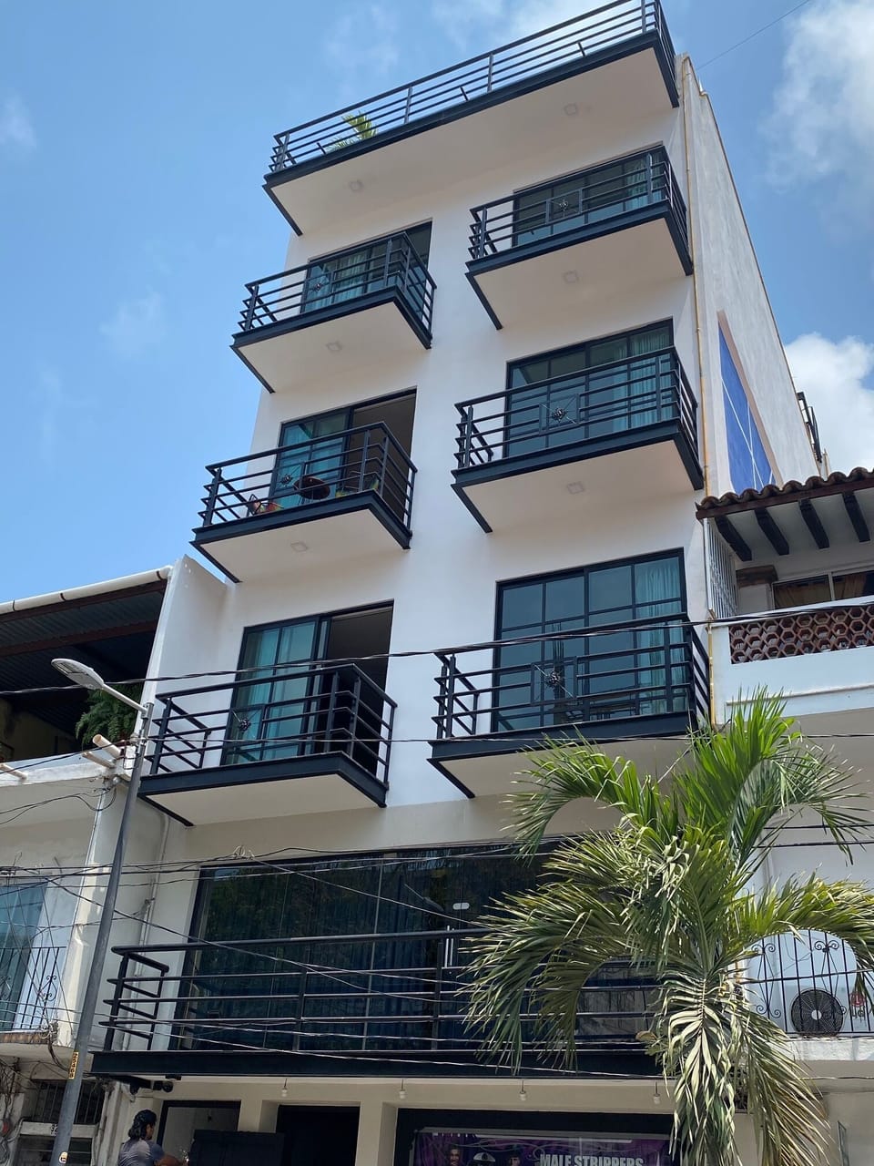 Facade of the building