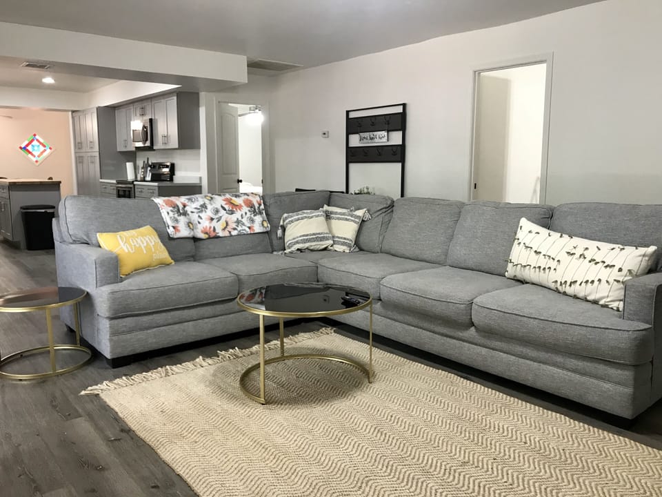 Comfortable couch seating. 