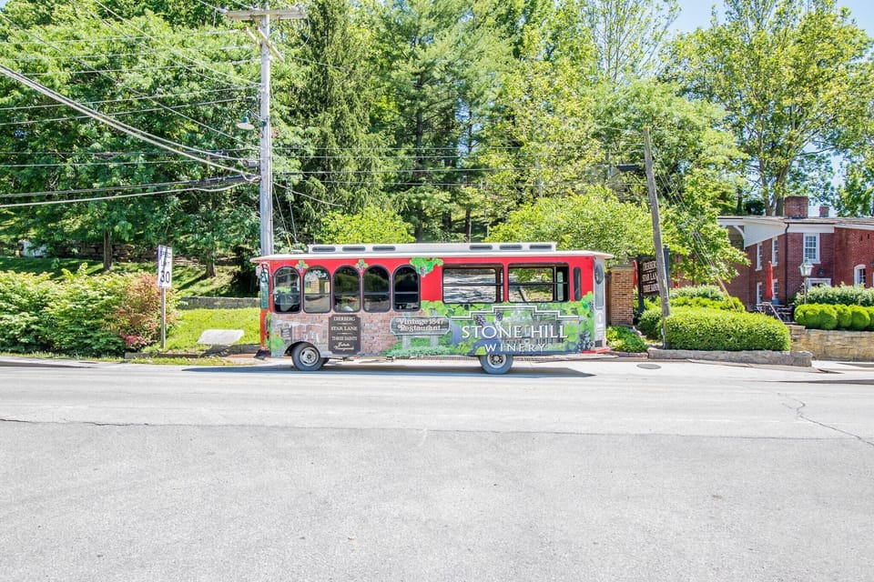 The trolley will pick you up at the house! 