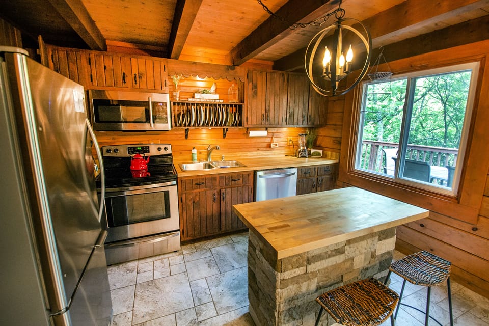 Fully stocked kitchen