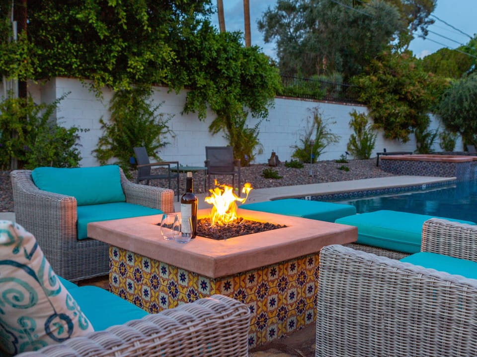Unwind next to the cozy fire