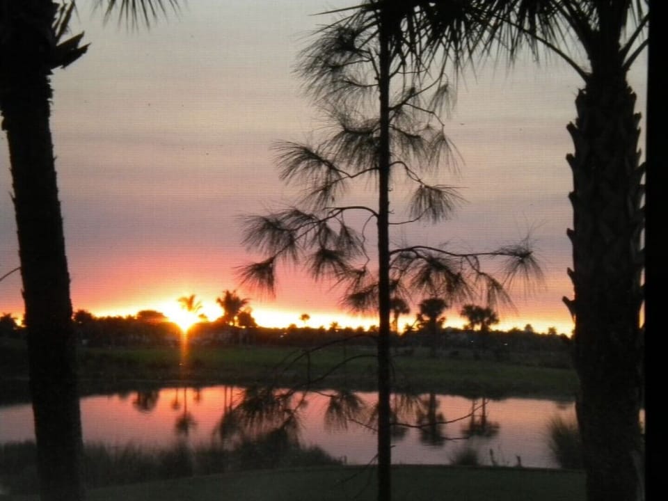 Photo from lanai. Every sunset is spectacular.  