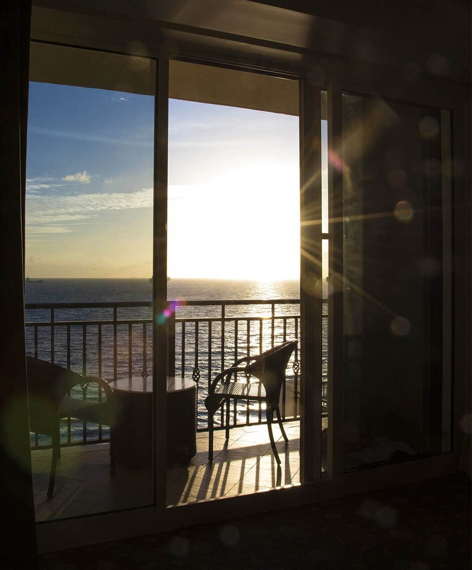 Sunrise - view from the bed