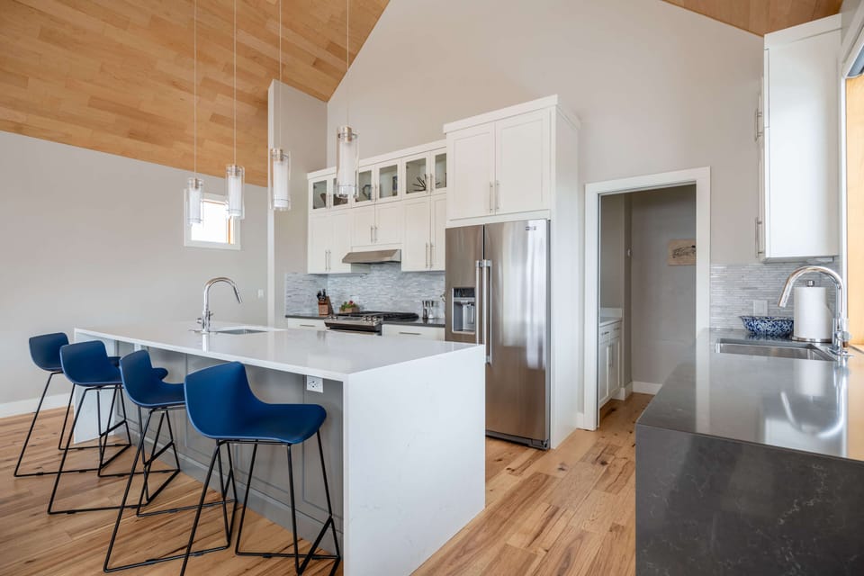 A gourmet kitchen awaits the chef in your group