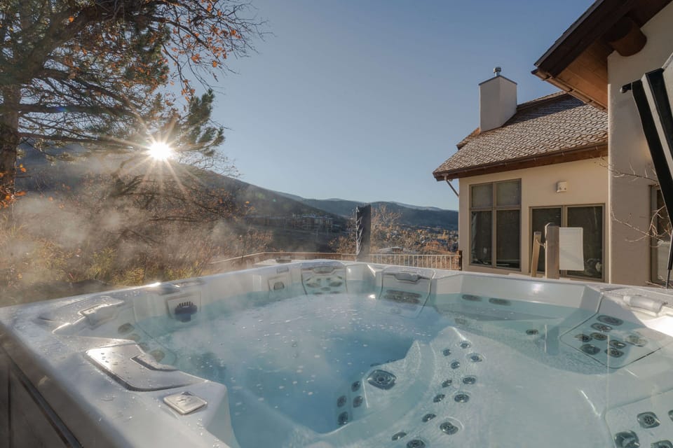 Private hot tub overlooking Steamboat Resort