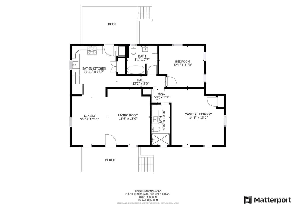 Studio Sea floor plan
