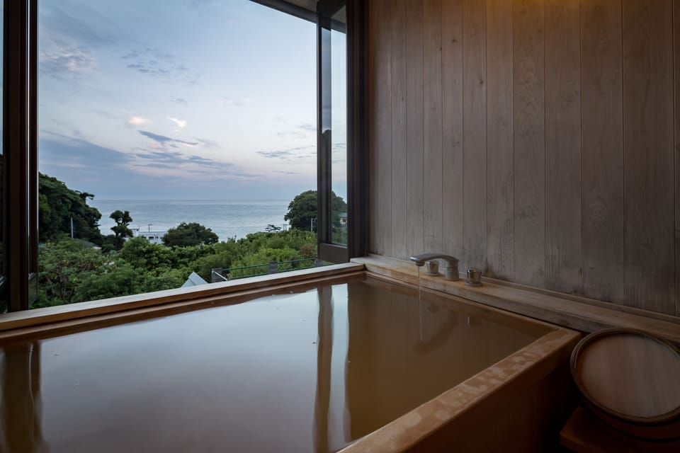 King 202, Open-Air Bath, Optional meals in room | Bathroom | Free toiletries, hair dryer, bathrobes, slippers