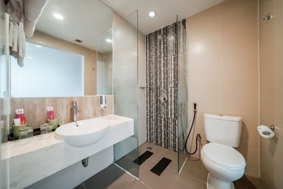 Deluxe Room | Bathroom | Shower, free toiletries, towels