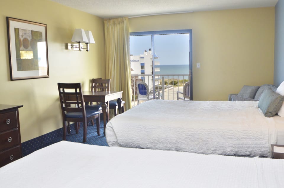 Standard Room, Multiple Beds, Ocean View (No pets allowed) | Blackout drapes, iron/ironing board, free WiFi, bed sheets
