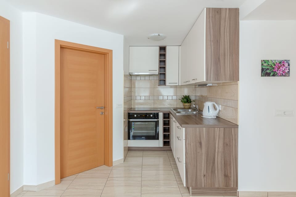 Deluxe Apartment, 1 Bedroom, Non Smoking, Kitchen | Private kitchen | Coffee/tea maker, dining tables