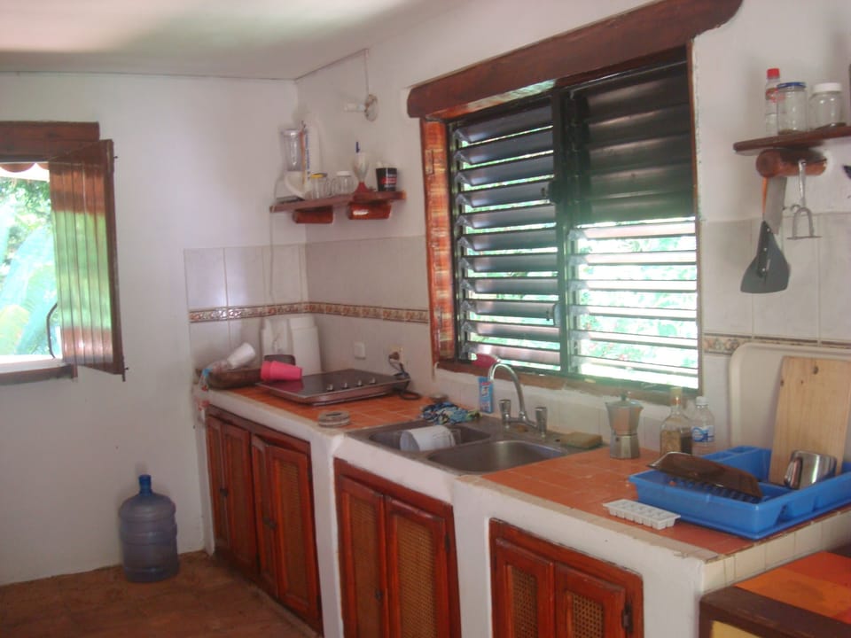 Villa, 3 Bedrooms, Smoking, Balcony | Private kitchen | Microwave, coffee/tea maker, toaster