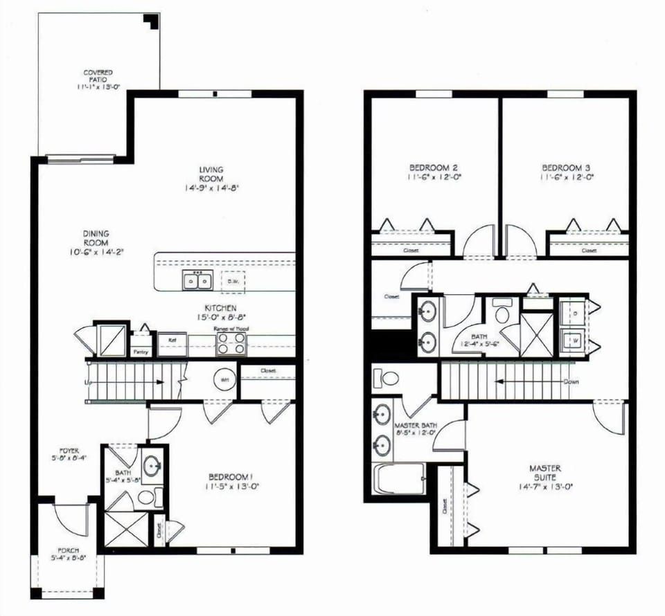 Townhome, 4 Bedrooms | Floor plan