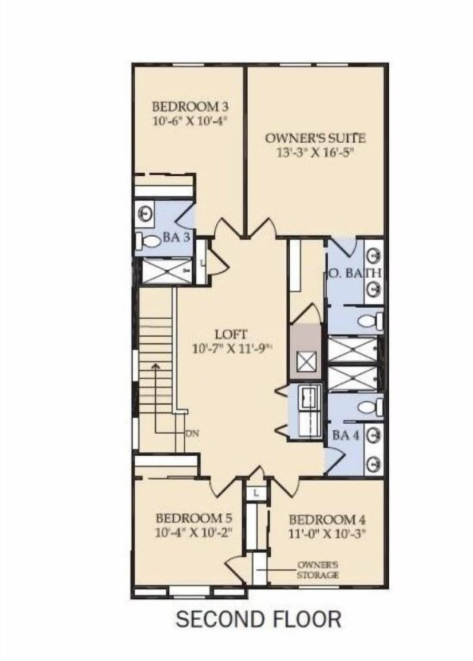 Townhome, 5 Bedrooms | Floor plan