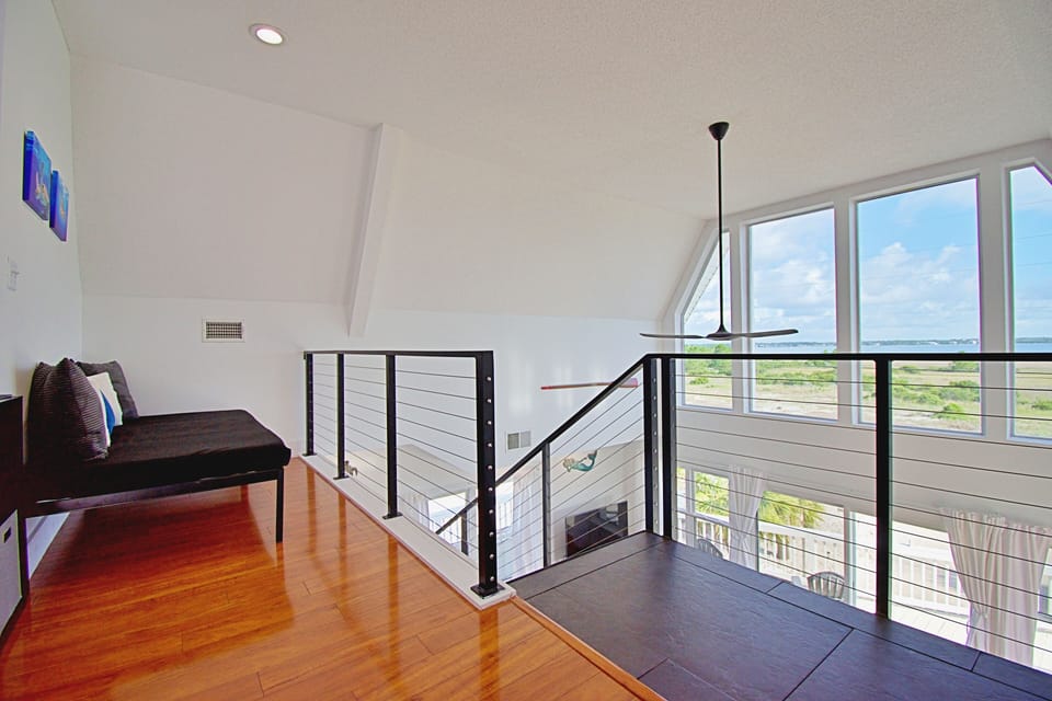 Head up to the loft area